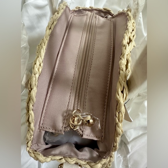 NWT Lauren Conrad Crossbody/Handheld Straw Purse - Picture 4 of 7